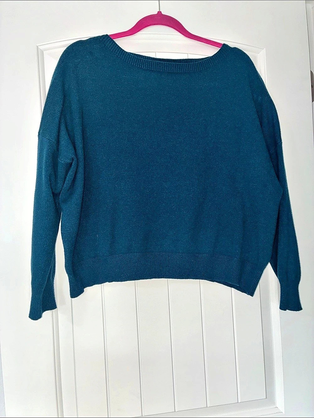 Jones New York Teal Crewneck Sweater Size Large